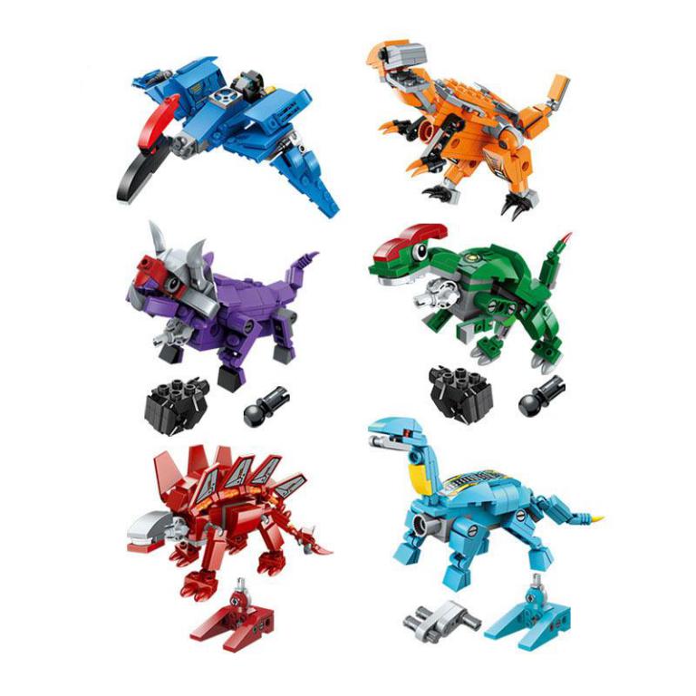 Dinosaurios Ura Mecha 6 En 1 Bloques De Construcción 553