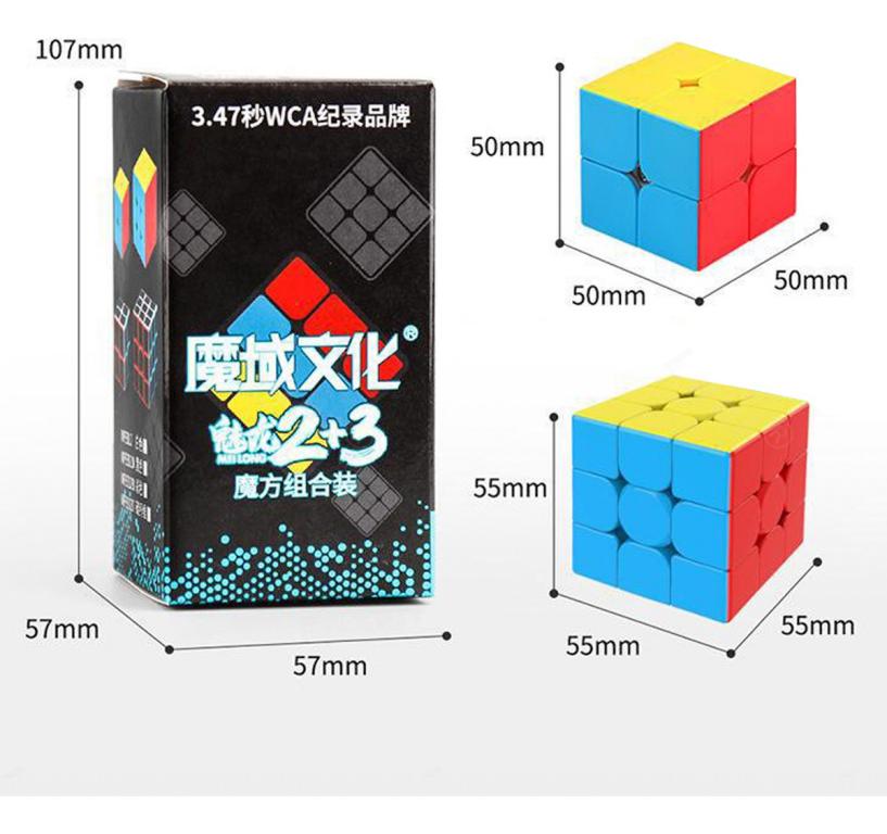 Set  Cubos Rubik 2x2 Y 3x3 Meilong Moyu
