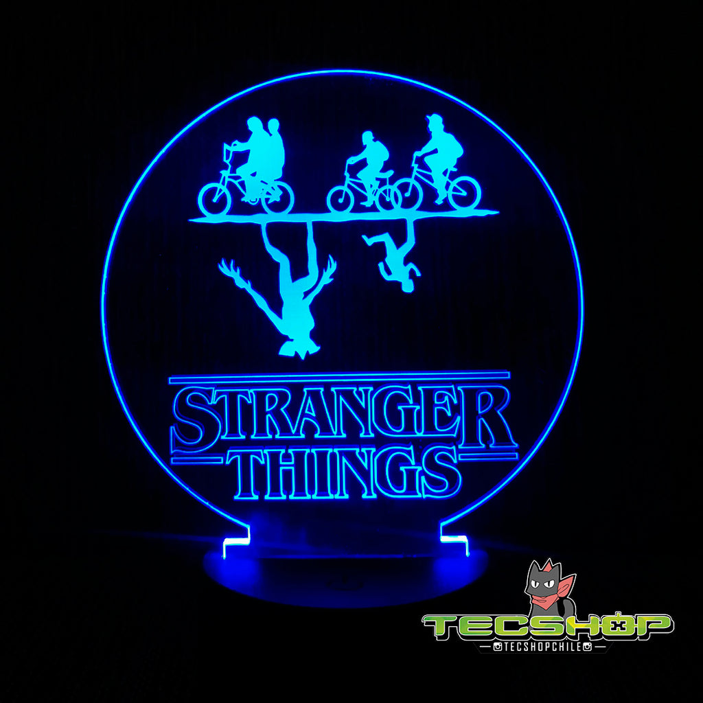 Lámpara Ilusión 3d Stranger Things + Control Remoto