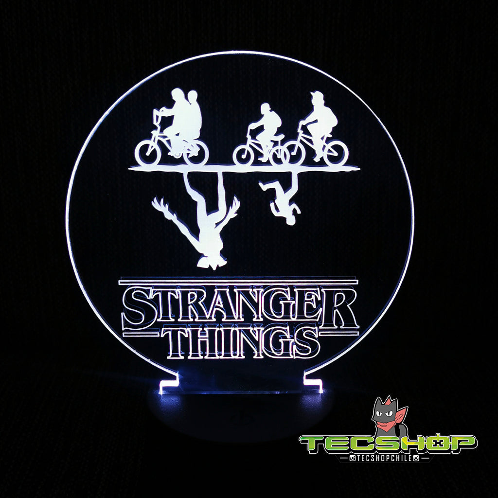 Lámpara Ilusión 3d Stranger Things + Control Remoto