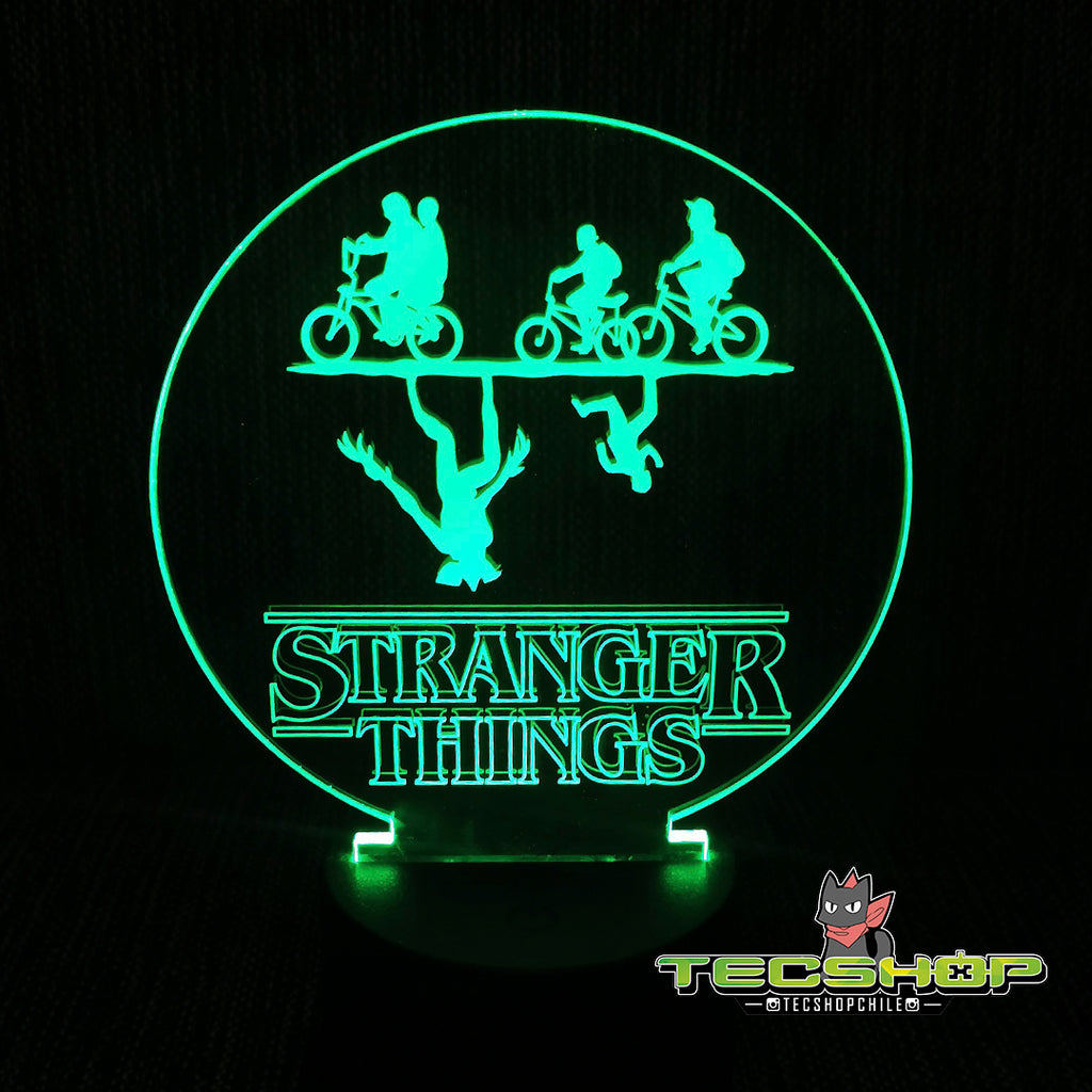 Lámpara Ilusión 3d Stranger Things + Control Remoto