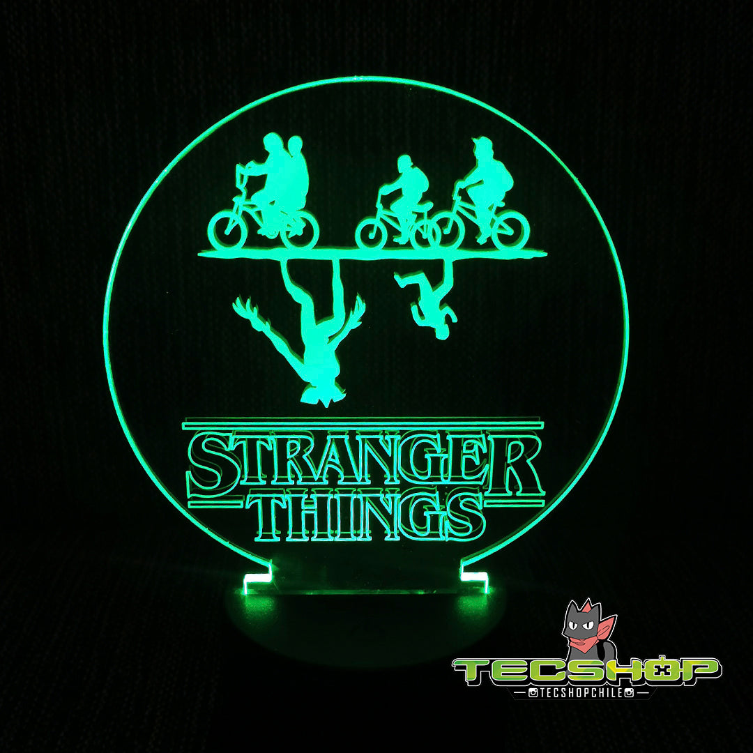 Lámpara Ilusión 3d Stranger Things + Control Remoto
