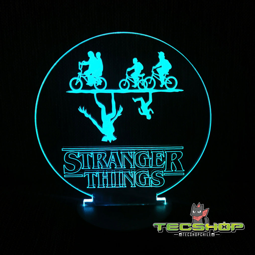 Lámpara Ilusión 3d Stranger Things + Control Remoto