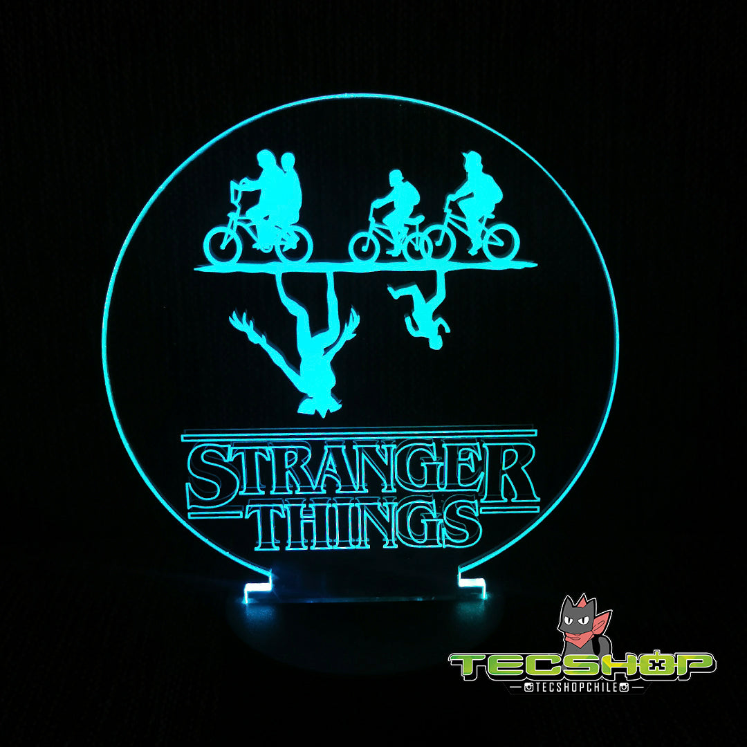 Lámpara Ilusión 3d Stranger Things + Control Remoto