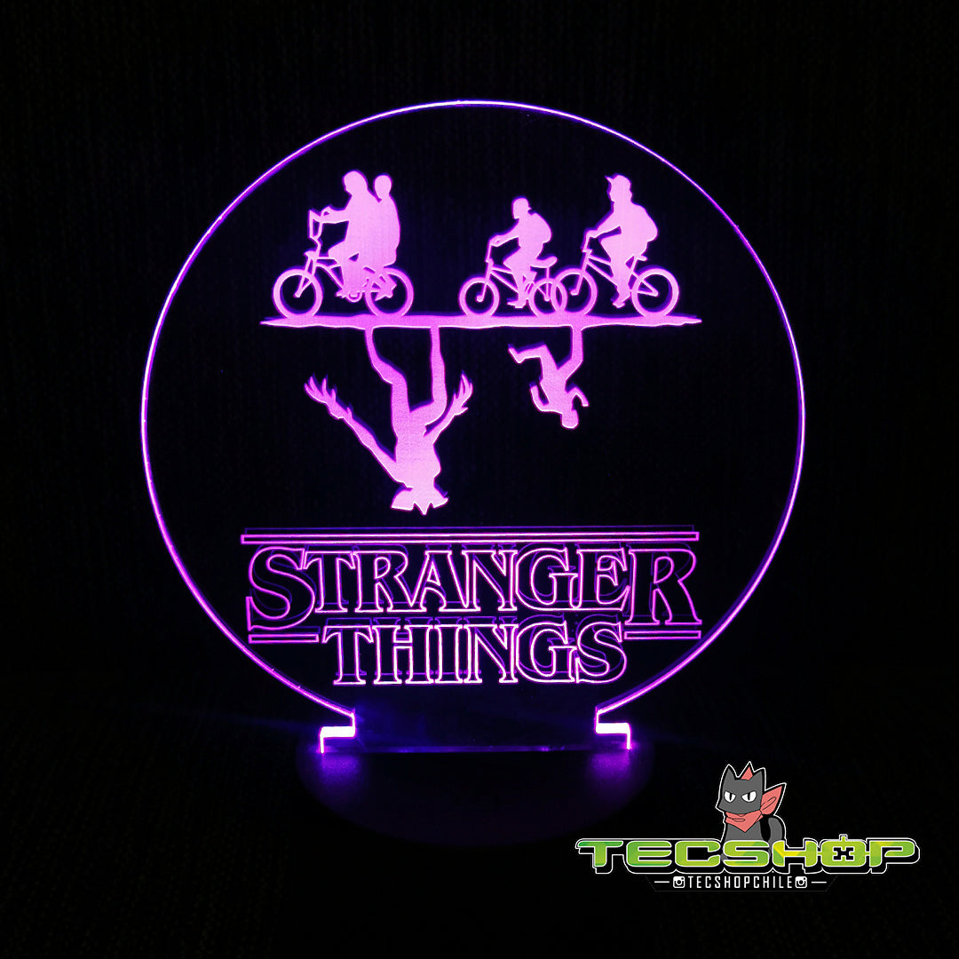 Lámpara Ilusión 3d Stranger Things + Control Remoto