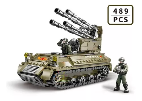 Tanque  Pgz-04a 489 Pcs Bloques De Construcción